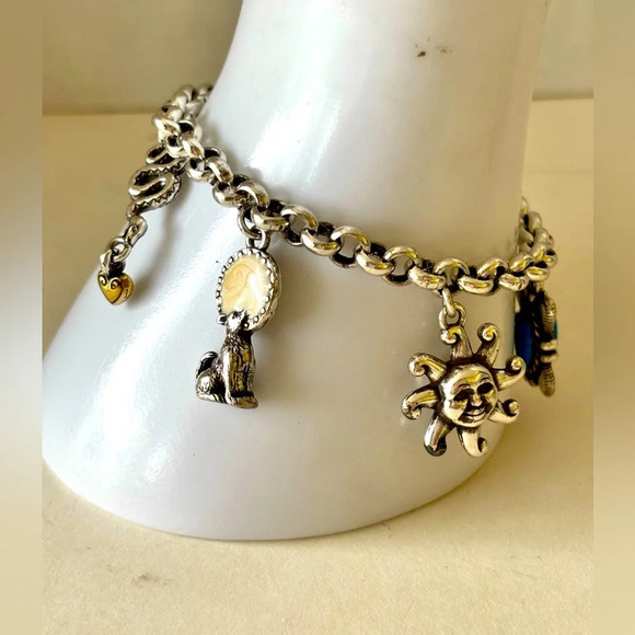 BRIGHTON Arizona State Charm Bracelet.  Silver Plated charms about Arizona - Picture 6 of 8